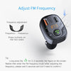 ROCK B301 Dual USB + PD Bluetooth 5.0 FM Transmitter & Car Charger, Support TF Card / U-disk(Black)