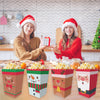 12pcs /Set Christmas Theme Popcorn Box Snack Packaging Bucket Snack Candy Box