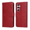 For Samsung Galaxy A56 5G Classic Calf Texture Flip Leather Phone Case(Red)