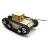 Wooden Electric Simulation Crawler Tank DIY Toy Assembly Model,Spec:  No. 1 Single Motor Basic Edition
