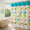200x200cm Thickened Polyester Fabric Printed Shower Curtain Cute Cartoon Waterproof Curtain With Hooks