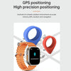 WS-E9 Ultra 2.2 inch IP67 Waterproof Metal Buckle Ocean Silicone Band Smart Watch, Support Heart Rate / NFC(Black)