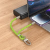 hoco GH5 USB-C / Type-C to 8 Pin Elegant Series Rechargeable Wristband Phone Lanyard(Denim Blue)