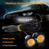 10pcs 23mm 1.5W DC12V Motorcycle Eagle Eye Light Double Lens Strobe Light(Yellow Light)