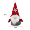 Christmas Ornament Five-Pointed Star Forester Doll Santa Claus Ornament(Red Hat)