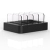 016 Multi-function AC 100V~240V Output 4 Ports USB Detachable Charging Station Smart Charger(Black)