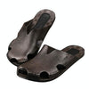 1 Pair Summer Outdoor Beach Sandals Men Wear-Resistant PVC Slippers, Size: 42(Bound Feet Black)