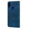 For Xiaomi Redmi Note 7 Frosted Business Magnetic Horizontal Flip PU Leather Case with Holder & Card Slot & Lanyard(Blue)