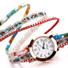 Douya D048 National Style Circle Bracelet Quartz Watch(white)