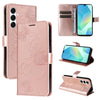 For Samsung Galaxy A26 5G Global 3D Butterfly Embossed Pattern Flip Leather Phone Case(Rose Gold)