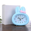 Home Daily Use Clocks Cartoon Bunny Children Creative Alarm Clock(White)