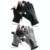 Outdoor Sports Riding Warm Gloves Touch Screen Fingerless Fishing Gloves, Size: M(Black)