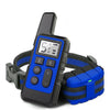 500m Dog Training Bark Stopper Remote Control Electric Shock Waterproof Electronic Collar(Blue)