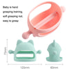 Baby Anti-eating Hand Cover Boiled Silicone Soothing Teeth Stick(Orange)