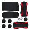 9 PCS Four Seasons Universal Seat Cover Cushion Car Fur Seat Covers Set Universal Cushion(Red)
