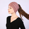 Autumn and Winter Women Knitted Headband Widening Face Wash Head Cover(Khaki)