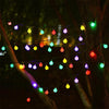 Ball Shape 30 LEDs Outdoor Waterproof Christmas Festival Decoration Solar Lamp String(Colour)