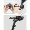 GOOFY DT-6005 Bike Light USB Rechargeable Tail Light Mountain Bike Night Warning LED Light, Colour: 6005B Red White Light