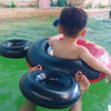 Baby Cartoon Inflatable Swimming Ring Lifesaving Ring Axillary Ring Suitable for Children Aged 2-6, Size: 86x65cm(Pink + White)