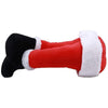 Christmas Tree Decoration Santa Claus Elf Legs Plush Door Decor Christmas Home Hanging Ornaments(Red)