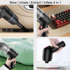 Wireless Charging Car Vacuum Cleaner Mini Handheld High Power Wet and Dry Vacuum Cleaner, Color: Blue