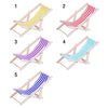 2 PCS 1:12 Beach Lounge Chair Simulation Model Outdoor Beach Scene Shooting Props Can Be Folded(Yellow)