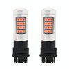 2 PCS 3157 DC12V / 2.2W Car Strobe Brake Lights with 42LEDs SMD-2835 Lamps(Red Light)