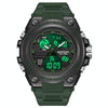 SANDA739  Watch Plate Chao Male Watch Male Student Fashion Trend Multi Functional Digital Waterproof Electronic Meter(Green)