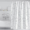 120x200cm Thickened Waterproof Moldproof Shower Curtain Simple Bathroom Hotel Curtain With Hooks(Marble)
