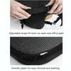 QFC060 V-shaped Car Memory Foam Non-slip Seat Cushion(Black)