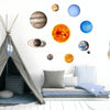 E wall Planet Solar System Fluorescent Wall Stickers Room Bedroom Luminous Wall Stickers(Small Size)