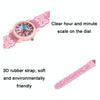 JNEW A335-86228 Children Cartoon 3D Love Butterfly Silicone Waterproof Quartz Watch(Pink Shell Pink Belt)