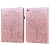 For Huawei MatePad T 10s 10.1 inch / T 10 9.7 inch Tree & Deer Pattern Pressed Printing Leather Tablet Case(Pink)