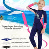 DIVE&SAIL Children Warm Swimsuit One-piece Wetsuit Long Sleeve Cold-proof Snorkeling Surfing Suit, Size: XL(Pink)