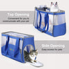 FUNADD Breathable Pet Carrier Bag, Blue - 44x30.5x20.5cm