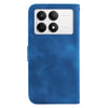 For Xiaomi Redmi K70 / K70 Pro Seven-shaped Embossed Leather Phone Case(Blue)