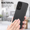For Samsung Galaxy A53 5G Twill Fabric Leather Skin Back Phone Case(Black)