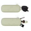 Magnetic Portable With Lanyard Sunglasses Protective Case Silicone Eyeglasses Storage Bag(Brown)