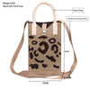 Leopard Print Knitted Mini Crossbody Phone Bag For 6.9 inch and Below Phones(Brown)