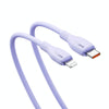 Baseus Pudding Series 20W Type-C to 8 Pin Fast Charging Data Cable, Length:1.2m(Purple)