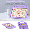 For Samsung Galaxy Tab A9+ X216B Handle Kickstand Children EVA Shockproof Tablet Case(Light Purple)