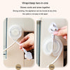 Multi-functional Data Cable Organizer Hole-free Plug Fixer Small Objects Hanger(Transparent)