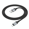 hoco X102 USB to 8 Pin Fresh 2.4A Charging Data Cable, Length:1m(Black)