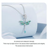 S925 Sterling Silver Platinum Plated Dragonfly DIY Pendant(BSC983)