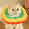 Kitten Recovery Collar, Soft Cone E-Collar, Anti-Lick, S (Rainbow)