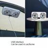 USB Interface Car Cooling Device Car Exhaust Air Circulation Exhaust Fan Car Changing Fan(White)