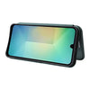 For Samsung Galaxy A26 5G Carbon Fiber Texture Flip Leather Phone Case(Green)