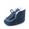 D2245 Winter Warm Baby Cotton Boots Plus Velvet Thickened Baby Walking Shoes, Size: 11cm(Navy Blue)