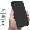 For Samsung Galaxy M05 / F05 Pure Color Liquid Silicone Shockproof Phone Case(Black)