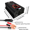 Tang III Generation 12V to 220V 6000W Modified Square Wave Car Power Inverter with LCD Display & Dual USB(Black)